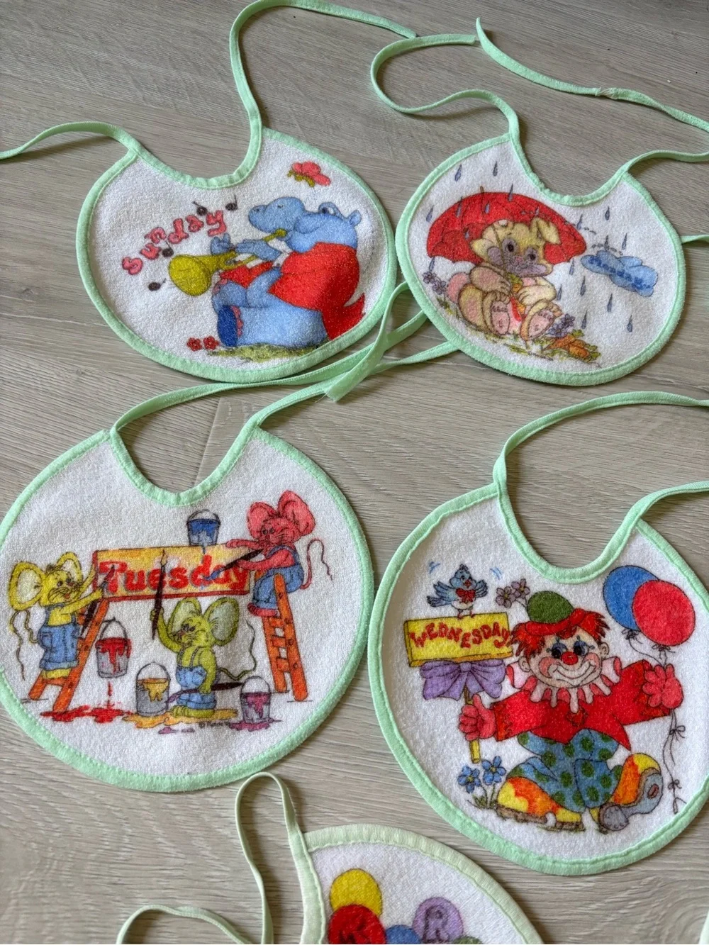 Vintage baby bibs
